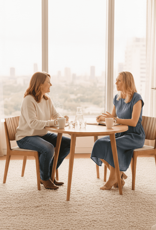 Stressmanagement Coaching für Privatpersonen in Berlin – persönliche Beratung im Gespräch für mehr Ruhe, Energie und Balance im Alltag.